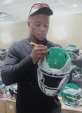 Saquon Barkley Signed Eagles Kelly Full Size Speed Authentic Helmet BAS 191831