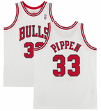 SCOTTIE PIPPEN Autographed Chicago Bulls White Mitchell & Ness Jersey FANATICS