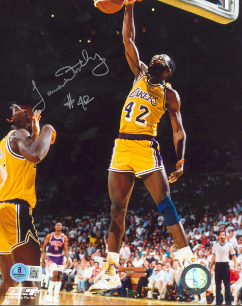 Lakers James Worthy Authentic Signed 8x10 Photo Autographed BAS #BP50714