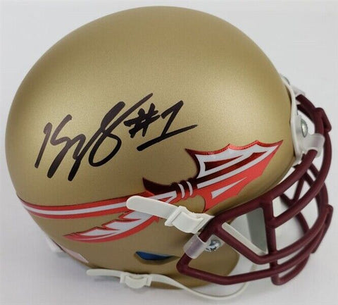 Kelvin Benjamin Signed Florida State Seminoles Shutt Mini Helmet (JSA COA) W.R.