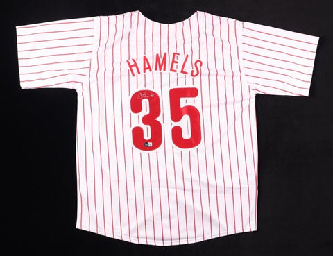 Cole Hamels Signed Philidelphia Phillies Jersey (Beckett) 2008 W.S. Champ & MVP