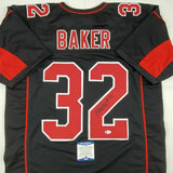 Autographed/Signed BUDDA BAKER Arizona Black Color Rush Jersey Beckett BAS COA