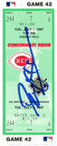 Deion Sanders Signed Cincinnati Reds 7/1/1997 vs Brewers Ticket BAS 37214