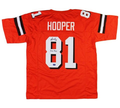 Austin Hooper Signed Cleveland Custom Orange Jersey With "Dawg Pound" Insc