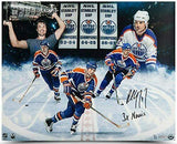 PAUL COFFEY Autographed Edmonton Oilers 3x Norris 16 x 20 Photograph UDA LE 1/7