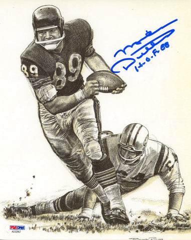 Mike Ditka Autographed Chicago Bears 8x10 Photo Art Print HOF PSA 48293