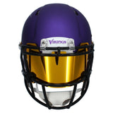 Justin Jefferson Autographed Vikings Authentic Speed Helmet w/ Visor Fanatics