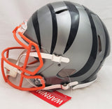 Ja'Marr Chase Autographed Bengals AMP Full Size Authentic Helmet Beckett WU15468