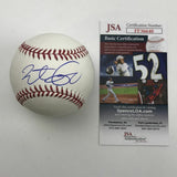 Autographed/Signed BRETT LAWRIE Toronto Blue Jays Rawlings ROML Baseball JSA COA