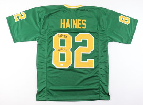 Kris Haines Signed Notre Dame Fighting Irish Jersey 1977 National Champs JSA COA