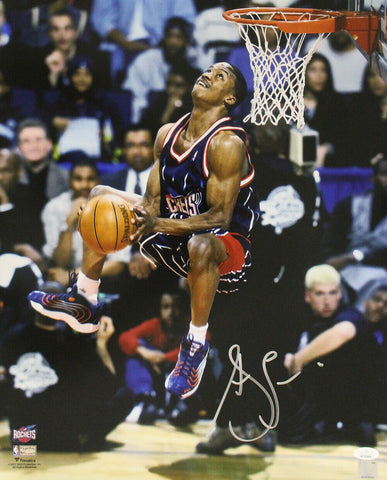 Steve Francis Autographed/Signed Houston Rockets 16x20 Photo JSA 33860