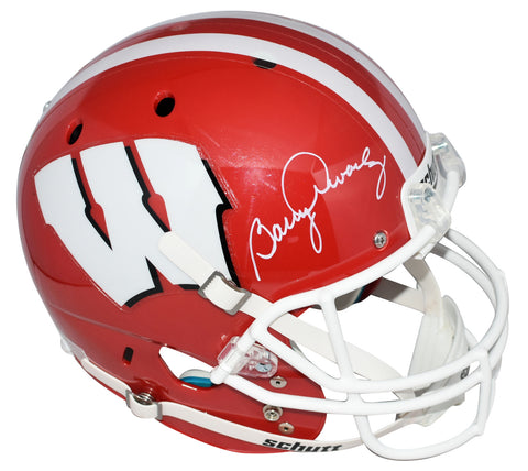 BARRY ALVAREZ SIGNED AUTOGRAPHED WISCONSIN BADGERS FULL SIZE HELMET JSA