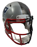 TOM BRADY Autographed Buccaneers / Patriots Split Authentic Helmet FANATICS