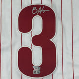 Autographed/Signed Bryce Harper Phillies Pinstripe Authentic Jersey Fanatics COA