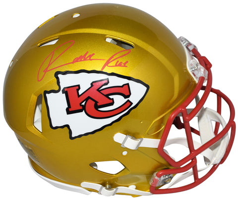 RASHEE RICE AUTOGRAPHED KANSAS CITY CHIEFS FLASH AUTHENTIC HELMET BECKETT