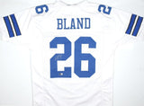 DaRon Bland Autographed White Pro Style Jersey-Beckett W Hologram *Silver