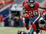 Lamar Miller Autographed Houston Texans 16x20 Battle Red Photo- JSA W Auth