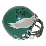 Koy Detmer Autographed Philadelphia Eagles VSR4 Mini Helmet Beckett 44120