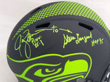 STEVE LARGENT JIM ZORN AUTOGRAPHED SEAHAWKS ECLIPSE FULL SIZE HELMET MCS 210445