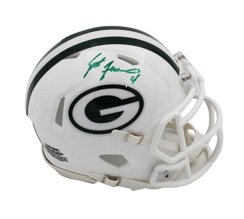 Brett Favre Signed Green Bay Packers Speed White Alternate 2024 NFL Mini Helmet