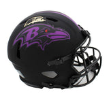 Derrick Henry Signed Baltimore Ravens Speed Authentic Eclipse NFL Helmet