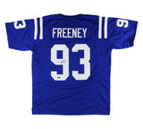 Dwight Freeney Signed Indianapolis Custom Blue Jersey