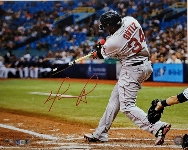 David Ortiz Signed Boston Red Sox 500th Home Run 16x20 Photo Beckett Witnessed