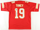 Kadarius Toney Signed Kansas City Chief Jersey (Beckett) 2021 1st Rnd Pk Gators