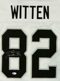 Jason Witten Autographed White Pro Style Jersey - Beckett W Auth *8