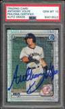 2020 Bowman Chrome Mega Mojo #BCP139 Anthony Volpe RC PSA/DNA Auto GEM MINT 10