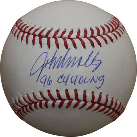 John Smoltz Signed Atlanta Braves OML Baseball Cy Young BAS 46057