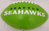 STEVE LARGENT AUTOGRAPHED SEAHAWKS GREEN LOGO FOOTBALL "HOF 95" MCS HOLO 161482