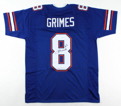 Trevon Grimes Signed Gators Jersey (JSA Rookie COA) 2020 Florida Star Receiver