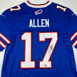 Autographed/Signed Josh Allen Buffalo Bills Blue Authentic Jersey Fanatics COA