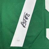 Framed Autographed/Signed Alijah Vera-Tucker 35x39 New York Green Jersey JSA COA