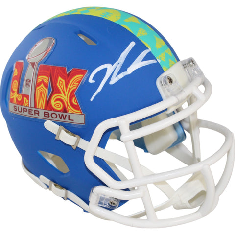 Jalen Carter Signed Philadelphia Eagles Super Bowl 59 Mini Helmet Beckett 49402