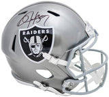 BO JACKSON AUTOGRAPHED RAIDERS FLASH GRAY FULL SIZE SPEED HELMET BECKETT 218028