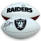 Bo Jackson Autographed Signed Oakland Raiders Logo Football - Beckett