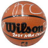 Boston Celtics Team Signed Basketball Jayson Tatum/White/Horford+ Fanatics/JSA