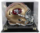 49ers Patrick Willis & Navorro Bowman Signed F/S Speed Rep Helmet w Case BAS W 2