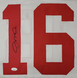 Joe Montana Signed Custom White Pro-Style Football Jersey JSA