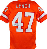 John Lynch Autographed Orange Pro Style Jersey- Beckett W Hologram *Black