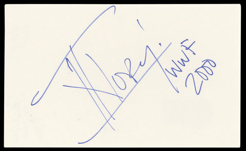 Ivory Lisa Moretti WWE Wrestling "WWF" Signed 3x5 Index Card BAS #BL98606