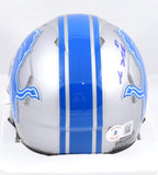 Sam LaPorta Autographed Detroit Lions Speed Mini Helmet- Beckett W Holo *Blue