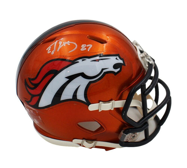 Ed McCaffrey Signed Denver Broncos Speed Flash NFL Mini Helmet