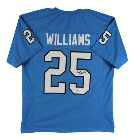 North Carolina Javonte Williams Signed Light Blue Pro Style Jersey BAS Witnessed