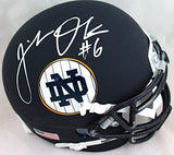 Jeremiah Owusu-Koramoah Autographed Notre Dame Alt. Schutt Mini Helmet-BAW Holo