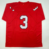 Autographed/Signed Carson Palmer Arizona Red Football Jersey JSA COA Auto