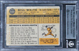 Cardinals Bill White Authentic Signed 1960 Topps #355 Card BAS Slabbed