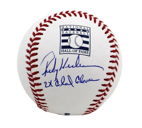 Rickey Henderson Signed Oakland Athletics Rawlings Hall of Fame Baseball - Insc